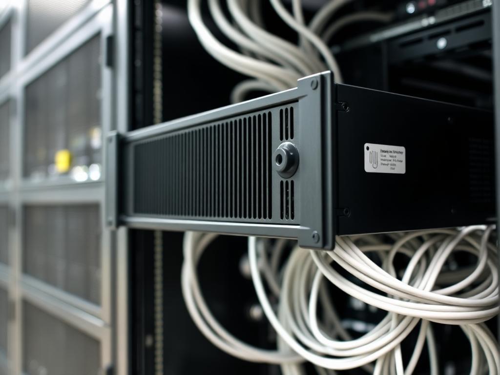 Rack-mounted load unit installed in a server rack